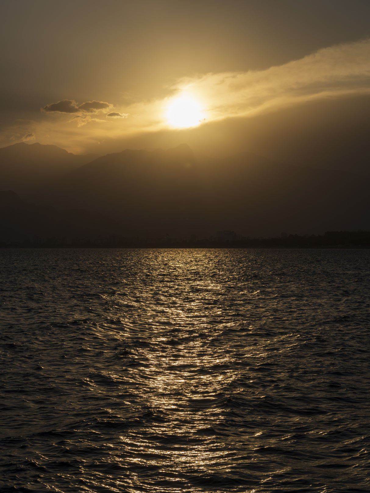 amazing sunset and great sea view Poster och Canvastavla