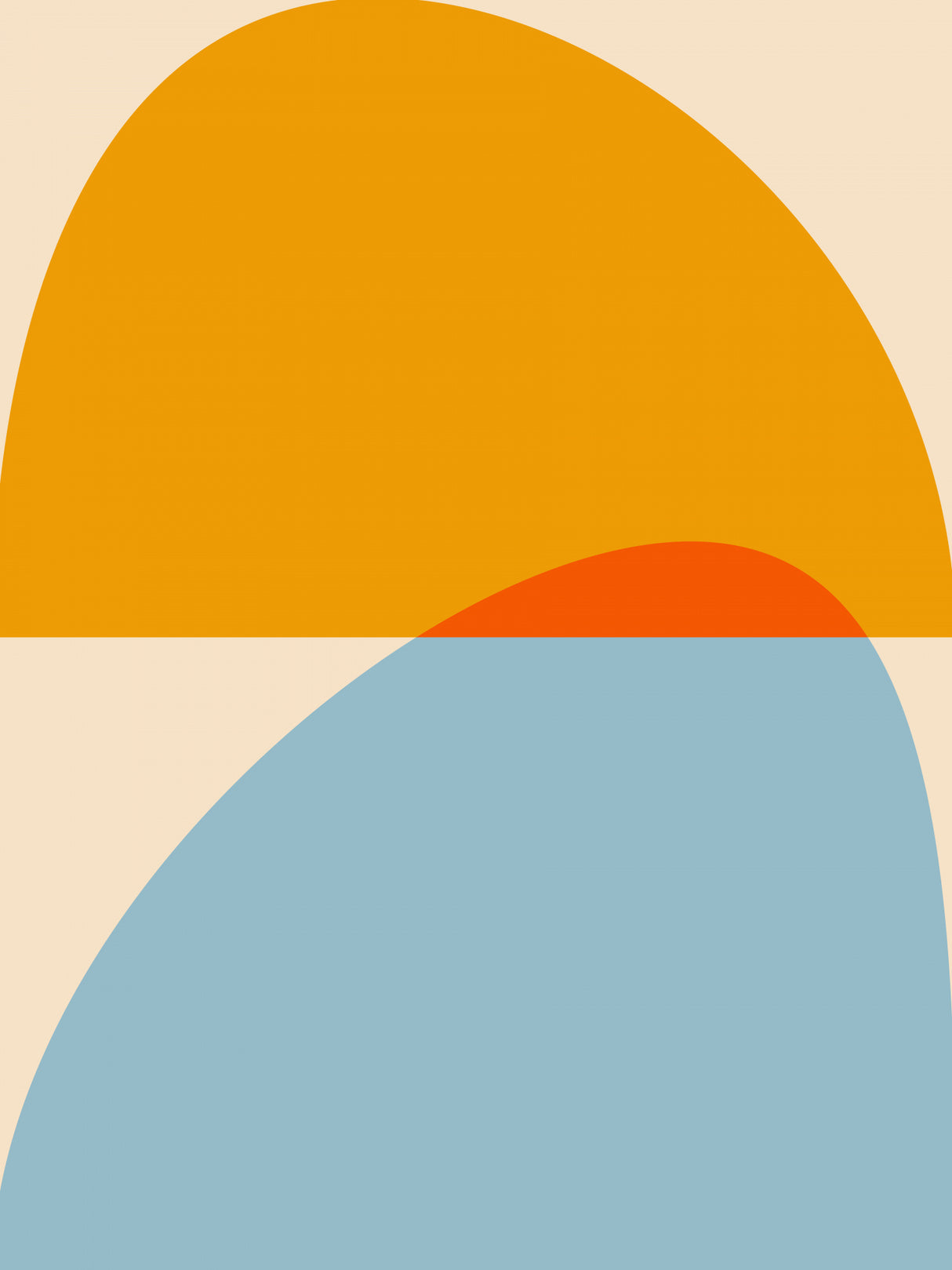 Mid Century Pastel 18 Poster och Canvastavla