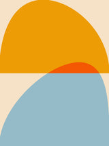 Mid Century Pastel 18 Poster och Canvastavla