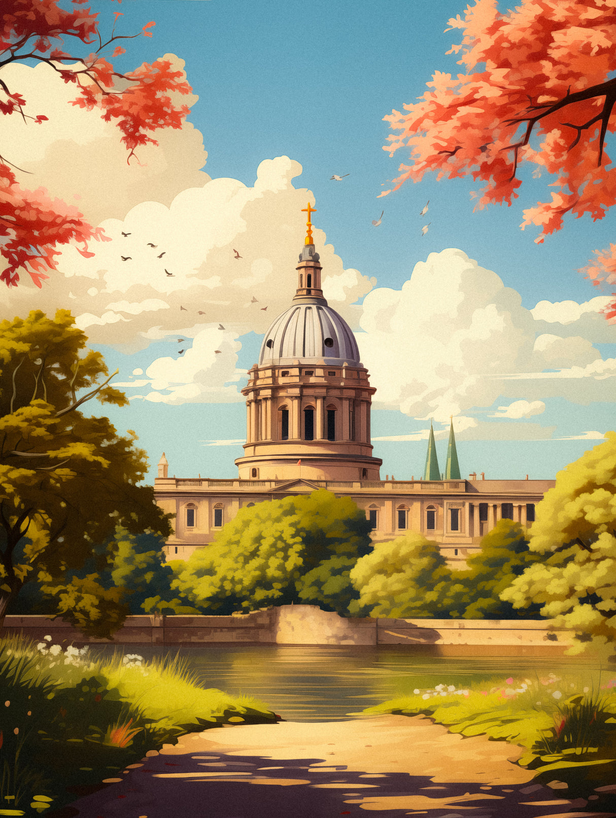 Oxford Travel Art Poster och Canvastavla