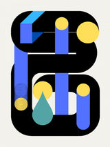 Pipe Geometrical Design Poster och Canvastavla