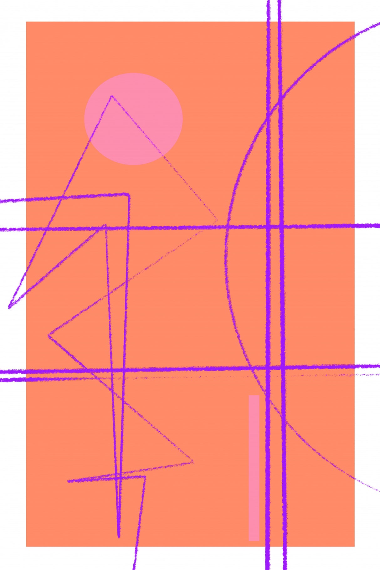 Angularlines No11 Poster och Canvastavla