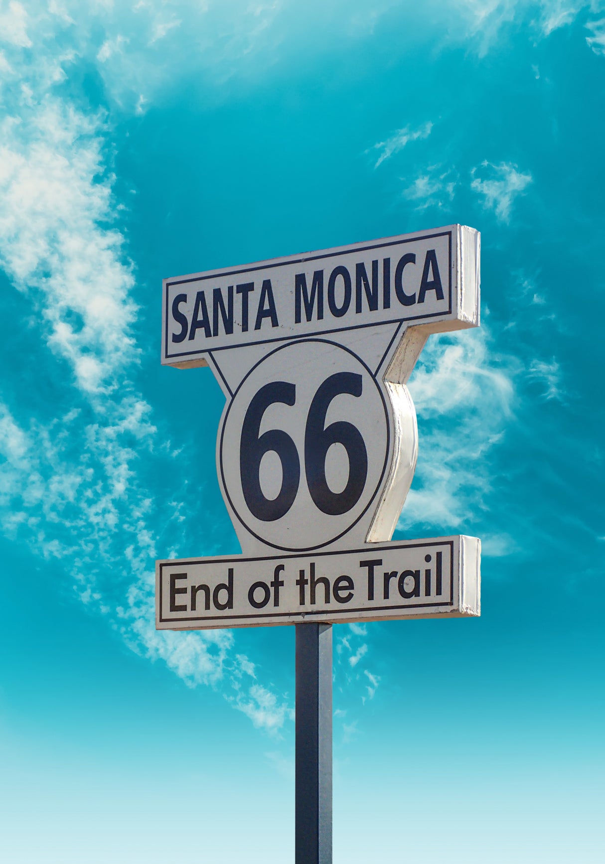 Santa Monica Route 66 Poster och Canvastavla