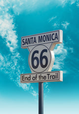 Santa Monica Route 66 Poster och Canvastavla