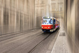 Red Cable Car Poster och Canvastavla