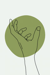 Abstract Minimal Hand #4 Poster och Canvastavla
