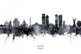 Kyiv Ukraine Skyline Poster och Canvastavla