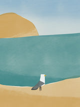 Lone Seagull Poster och Canvastavla