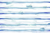 Abstract Lines Blue and White 10 Poster och Canvastavla