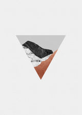 Copper Geometric II Poster och Canvastavla