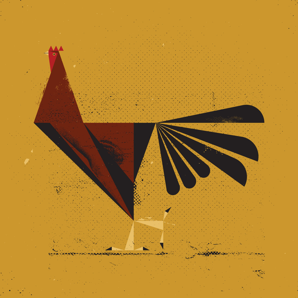 Rooster Poster och Canvastavla