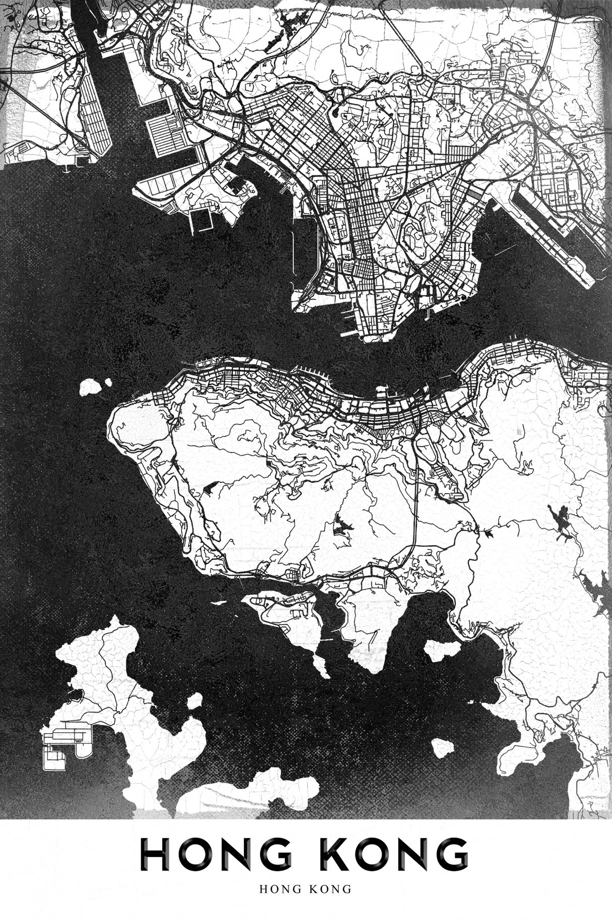 Hong Kong Poster och Canvastavla
