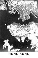 Hong Kong Poster och Canvastavla