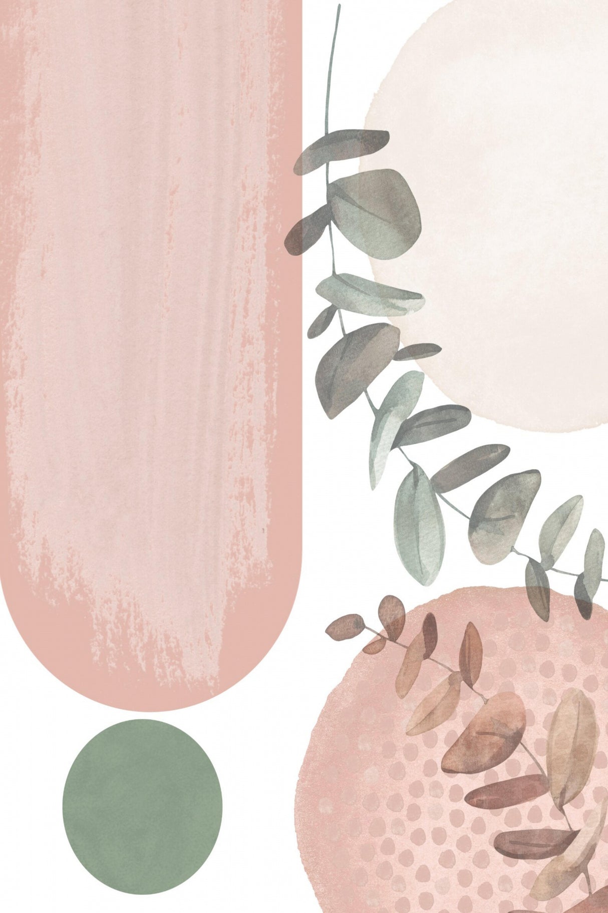 Sage Pink 1 Poster och Canvastavla