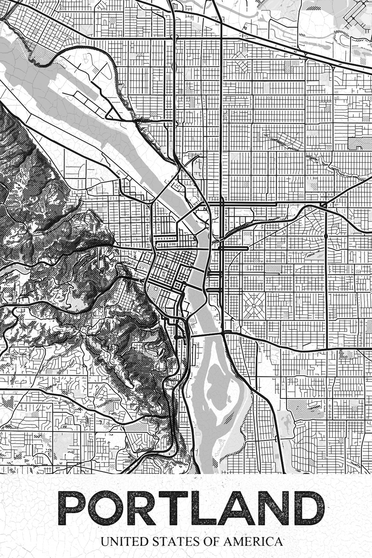 Portland Poster och Canvastavla