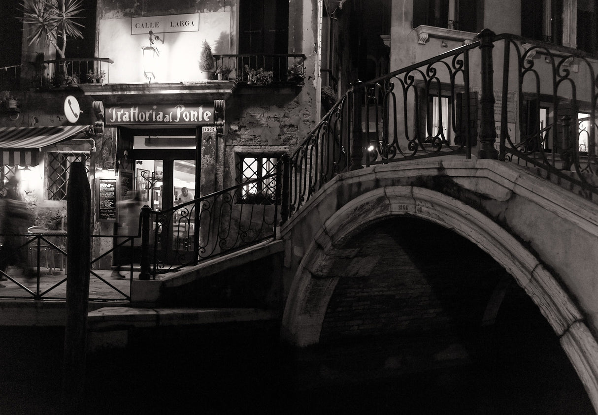 Trattoria al Ponte Poster och Canvastavla