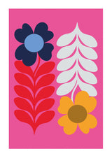 Flowers Pink Poster och Canvastavla