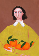 Lady with Oranges Poster och Canvastavla