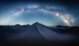 Desert starry sky Poster och Canvastavla