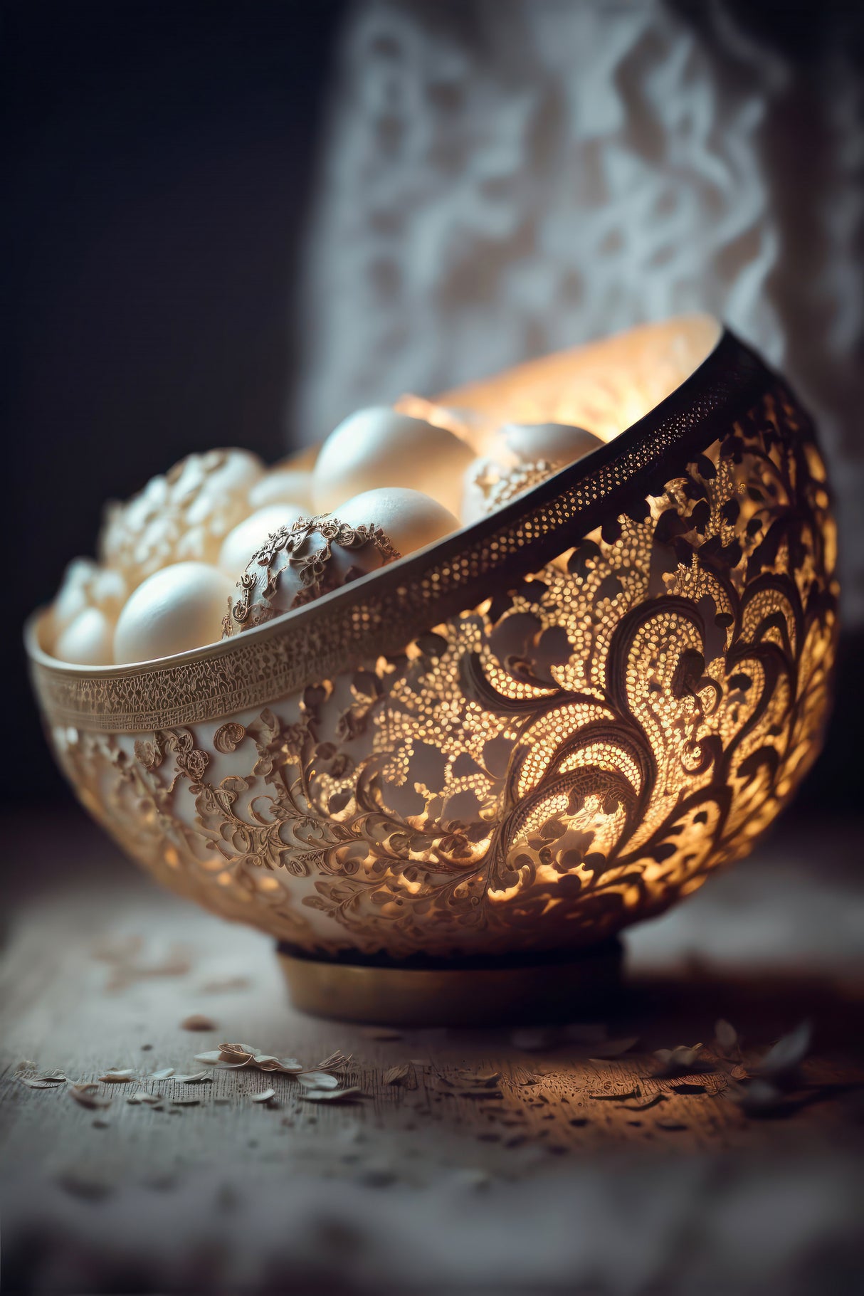 Glowing Bowl Poster och Canvastavla