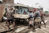 working at Char Kaliganj shipyard Poster och Canvastavla