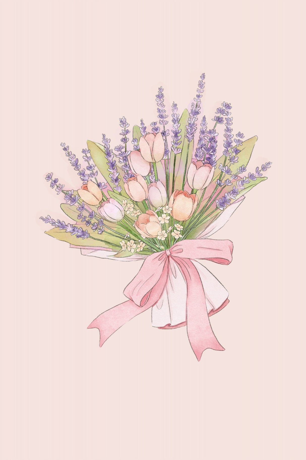 Floral Bouquet Poster och Canvastavla