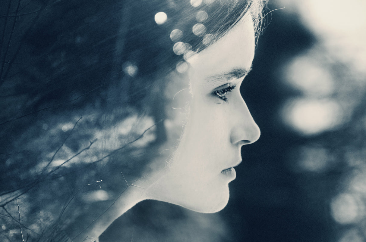blue girl Poster och Canvastavla