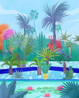 Moroccan Garden Poster och Canvastavla