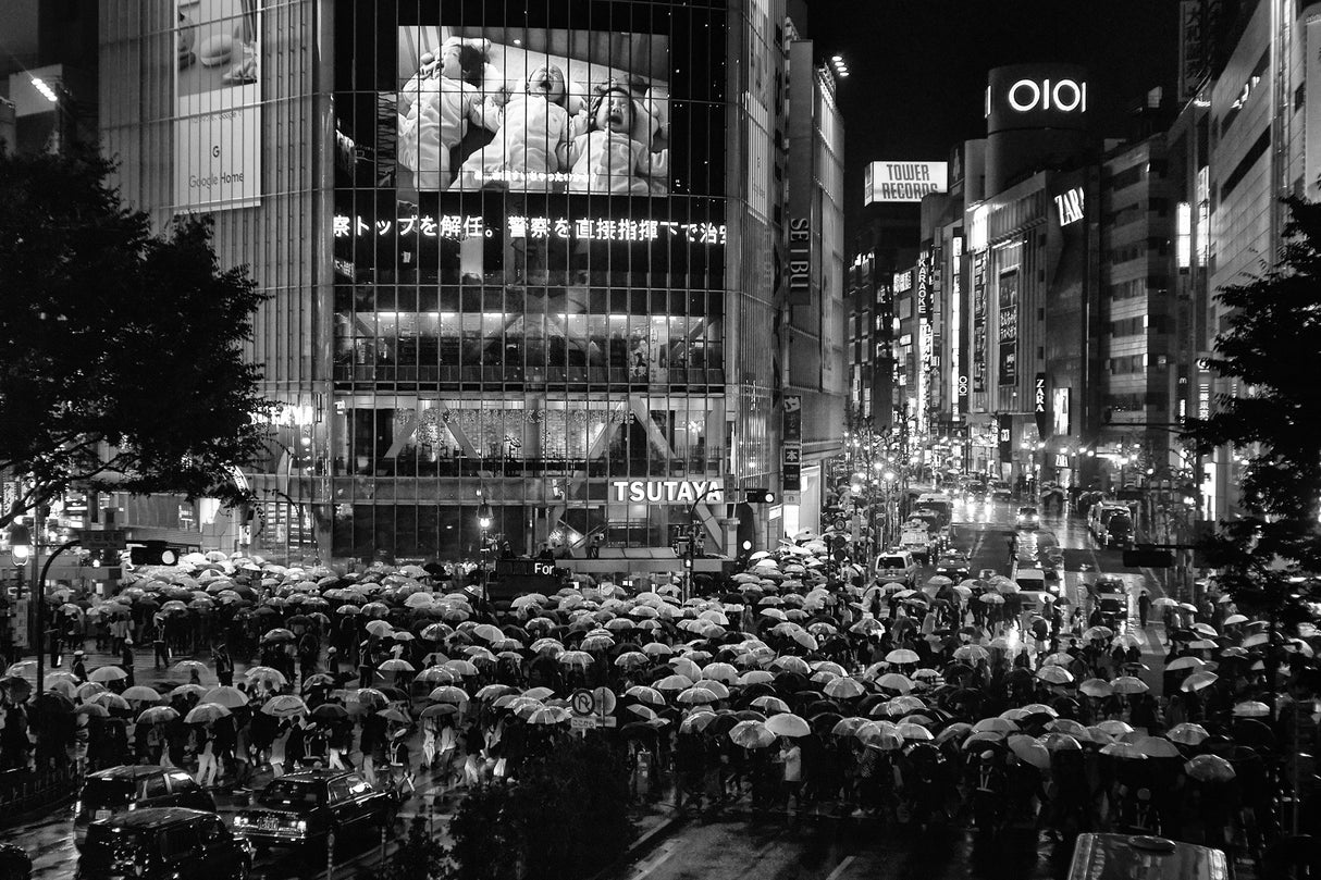 Shibuya Street - TOKYO 2017 Poster och Canvastavla