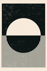 Black and White Planets Series #4 Poster och Canvastavla