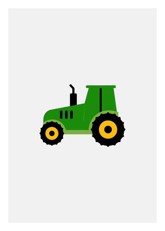 Traktor barnposter 5 Barnbarnposter fordon