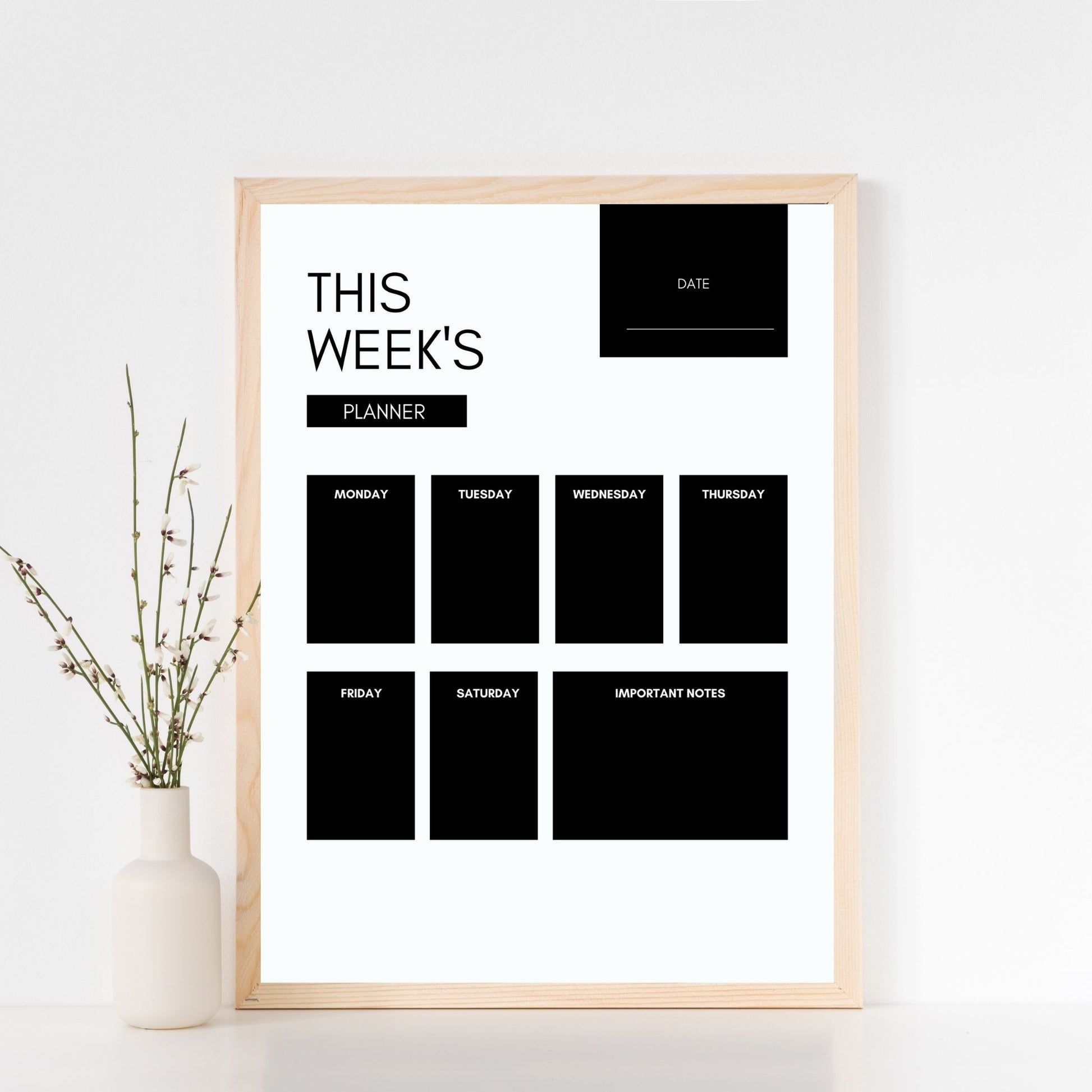 Weekly Family Planner Poster