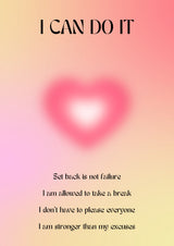 Motivational Aura Poster Poster och Canvastavla