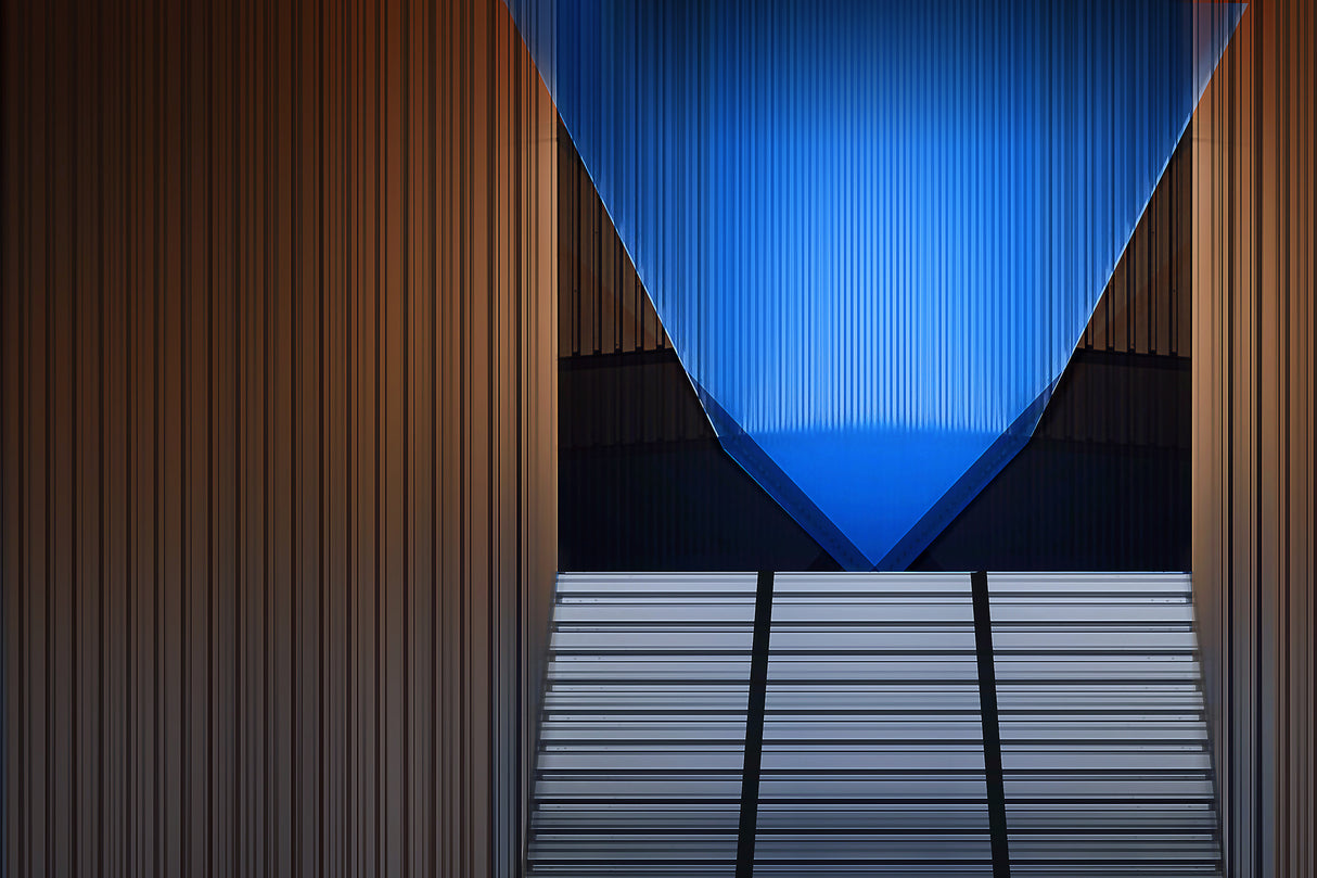 pointed blue Poster och Canvastavla
