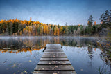 Autumn pier Poster och Canvastavla
