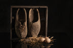 Old wooden shoes Poster och Canvastavla