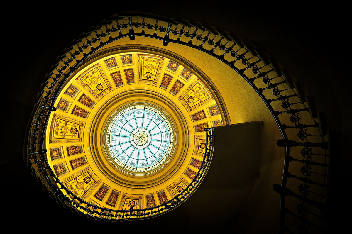 Spiral staircase Poster och Canvastavla