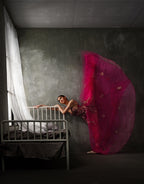 Red gown ballerina Poster och Canvastavla