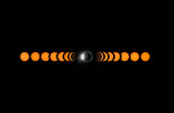 2017 total solar eclipse Poster och Canvastavla