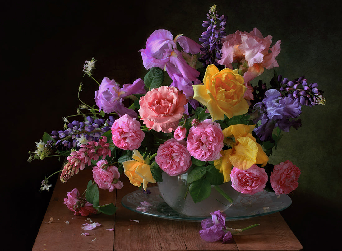 Still life with June flowers Poster och Canvastavla
