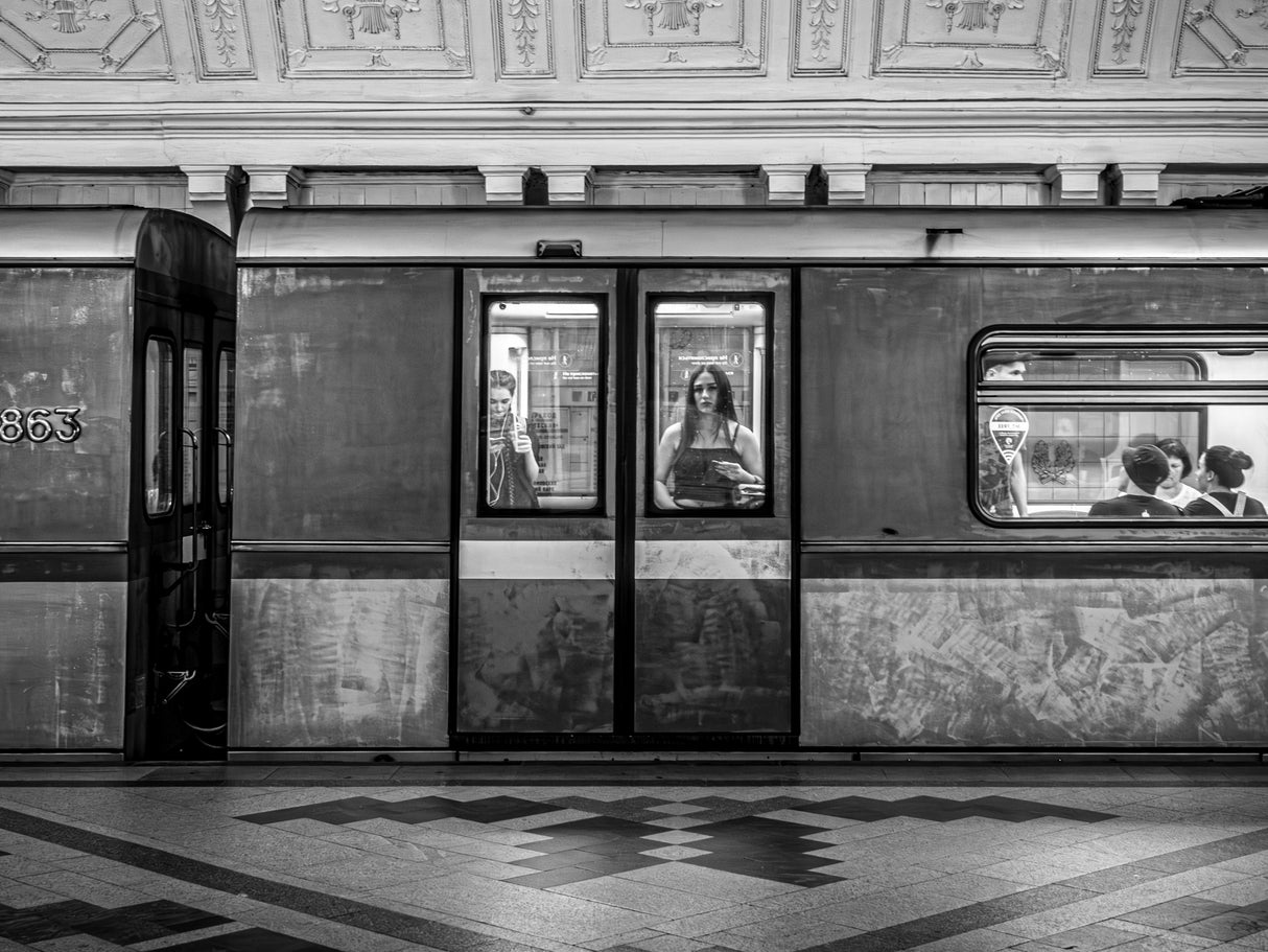 Moskou - metro Poster och Canvastavla