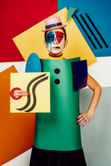 Suprematist portrait of Lena Naymkina Poster och Canvastavla