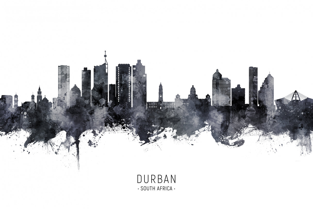 Durban South Africa Skyline Poster och Canvastavla