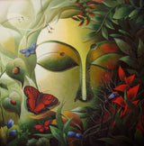 Green God (Buddha) Poster och Canvastavla