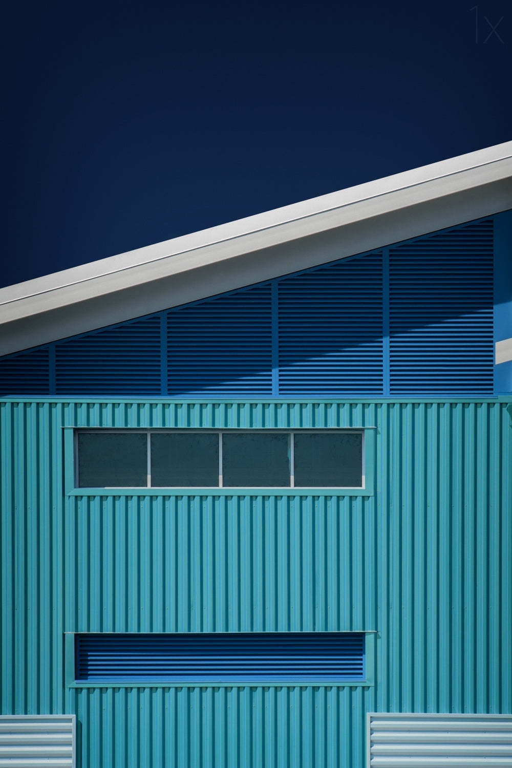 Blue White Blue White Poster och Canvastavla