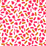 Geometric Marks Pink Brown Poster och Canvastavla