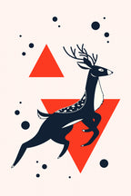 Abstract Deer #1 Poster och Canvastavla