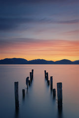 Sunrise on the Lake Poster och Canvastavla