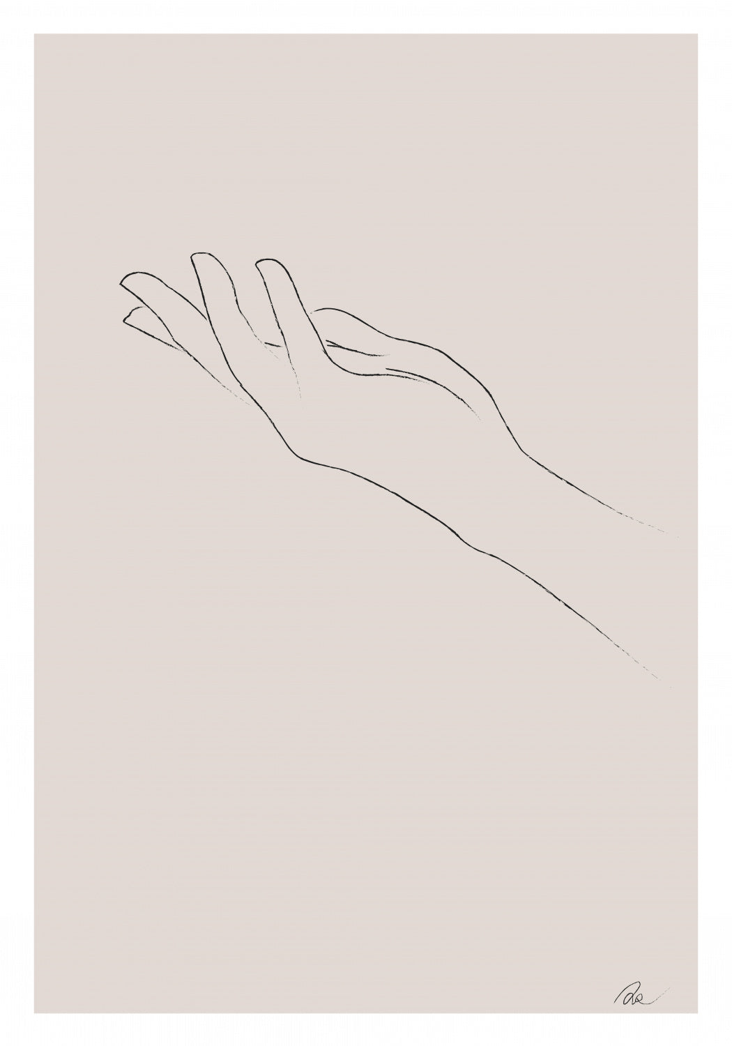 Hand Drawing Poster och Canvastavla