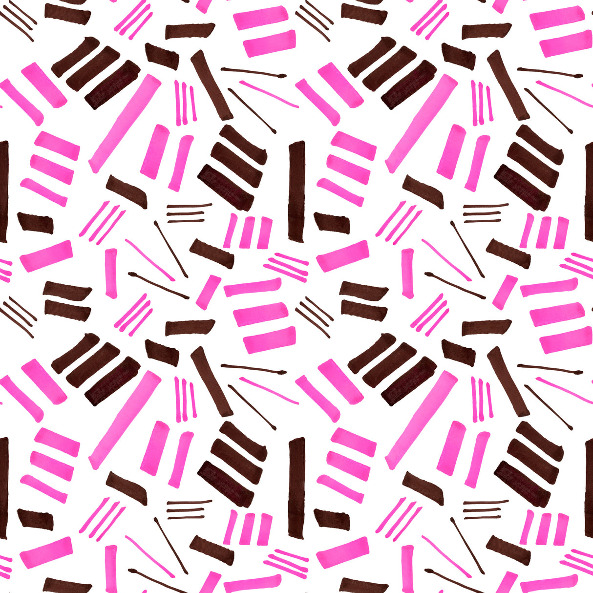 Marks Geometric Abstract 2 pink Brown Poster och Canvastavla